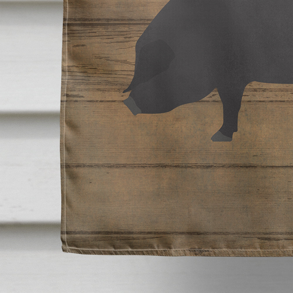 Devon Large Black Pig Welcome Flag Canvas House Size CK6875CHF