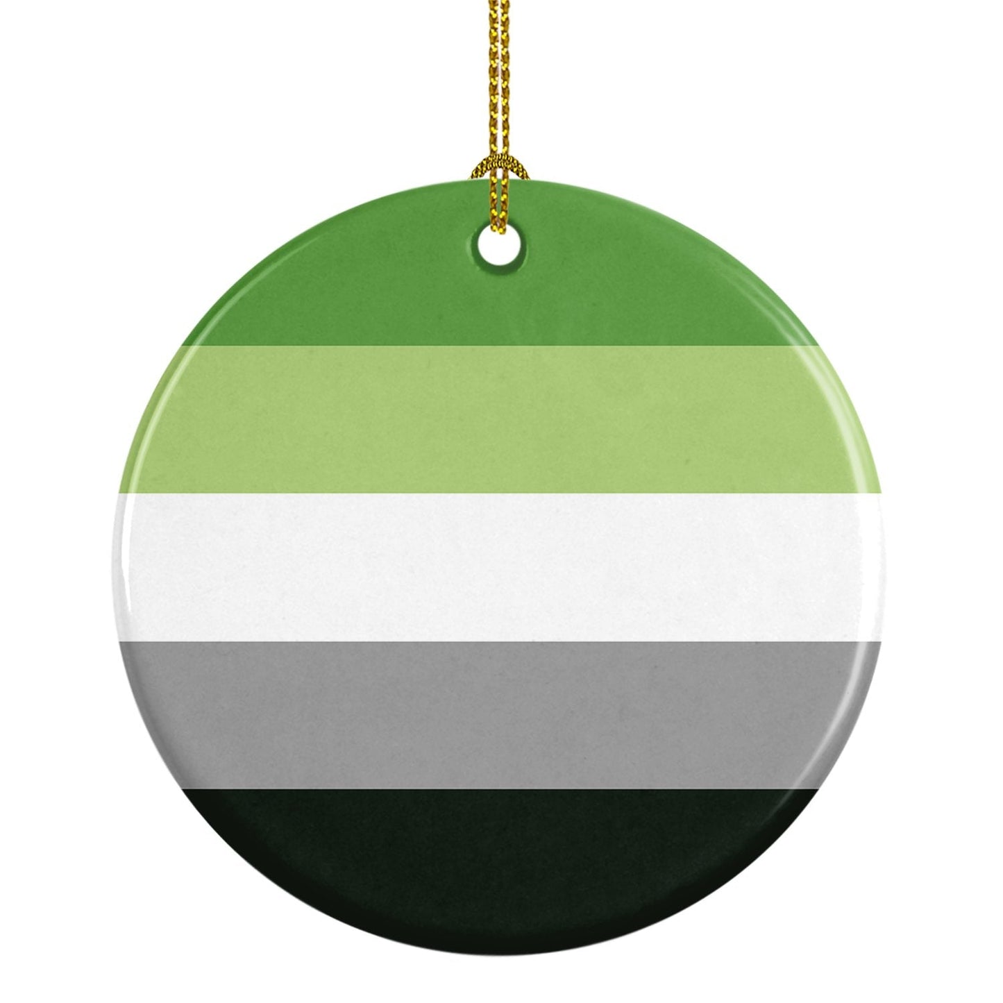Aronmantic Pride Ceramic Ornament