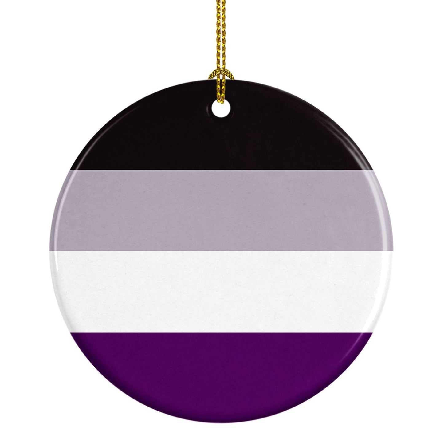Asexual Pride Ceramic Ornament