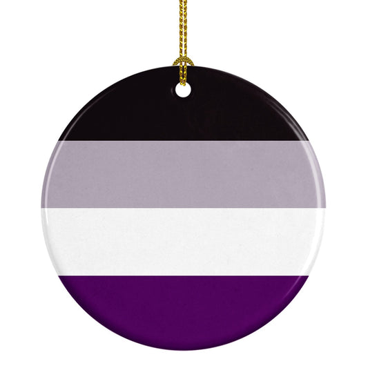 Asexual Pride Ceramic Ornament