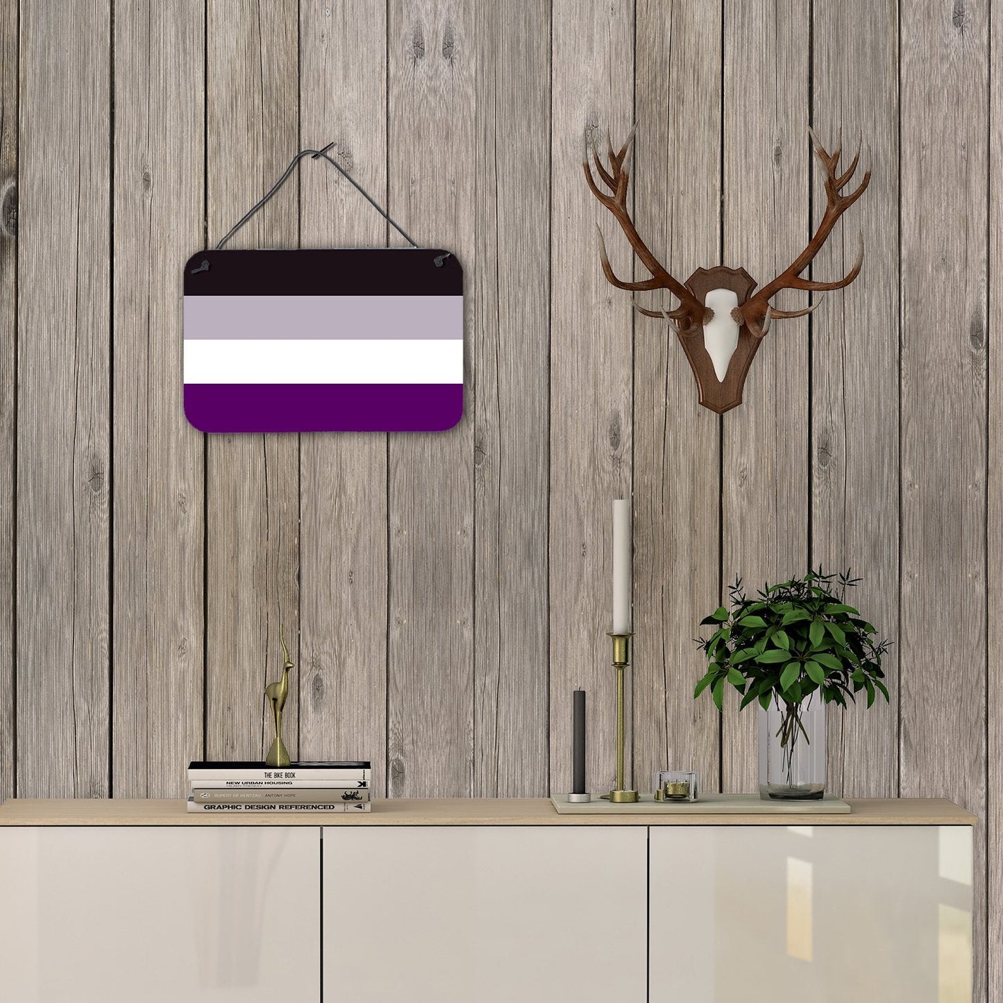 Asexual Pride Wall or Door Hanging Prints