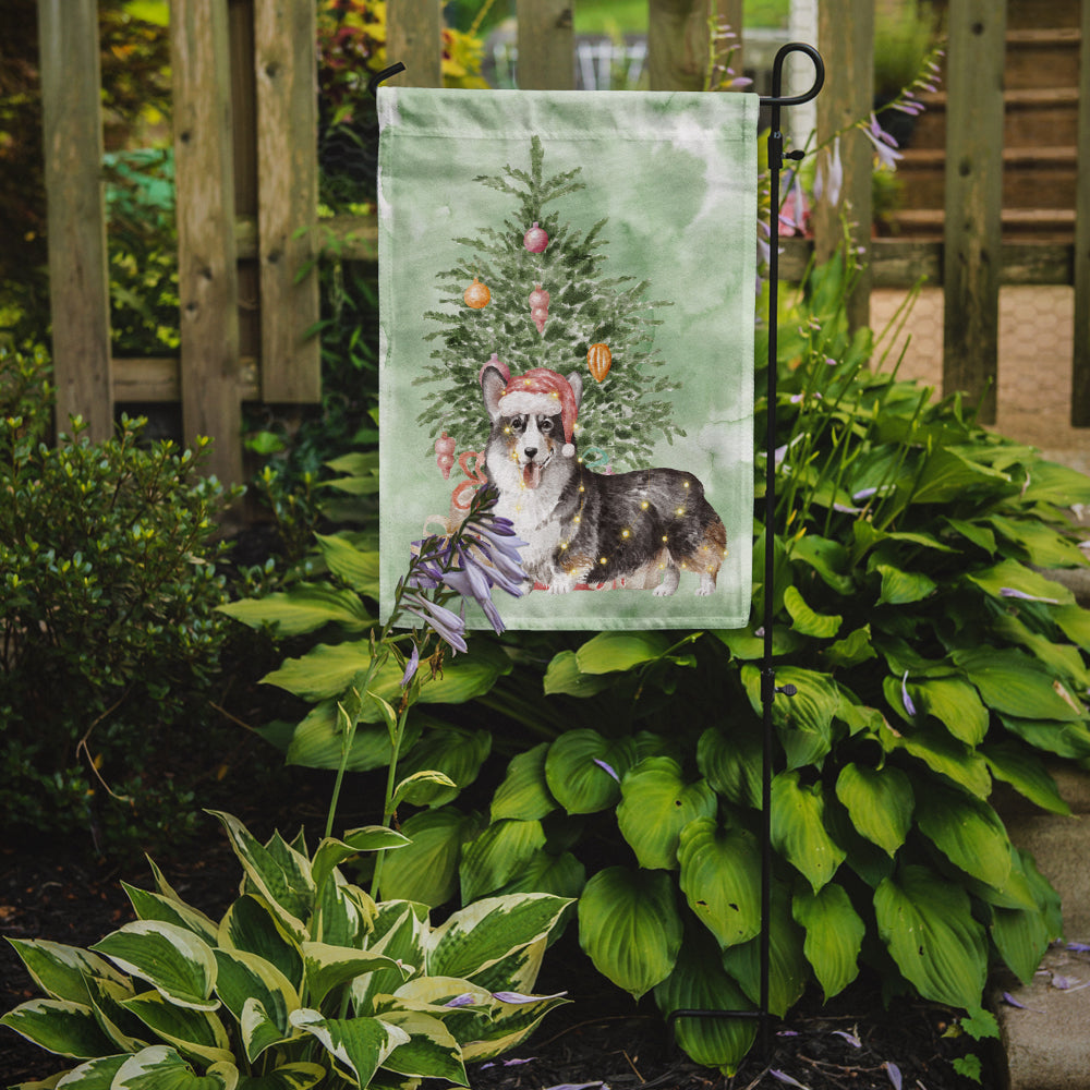 Christmas Pembroke Corgi Tricolor Garden Flag – Decorative Outdoor Yard Flag