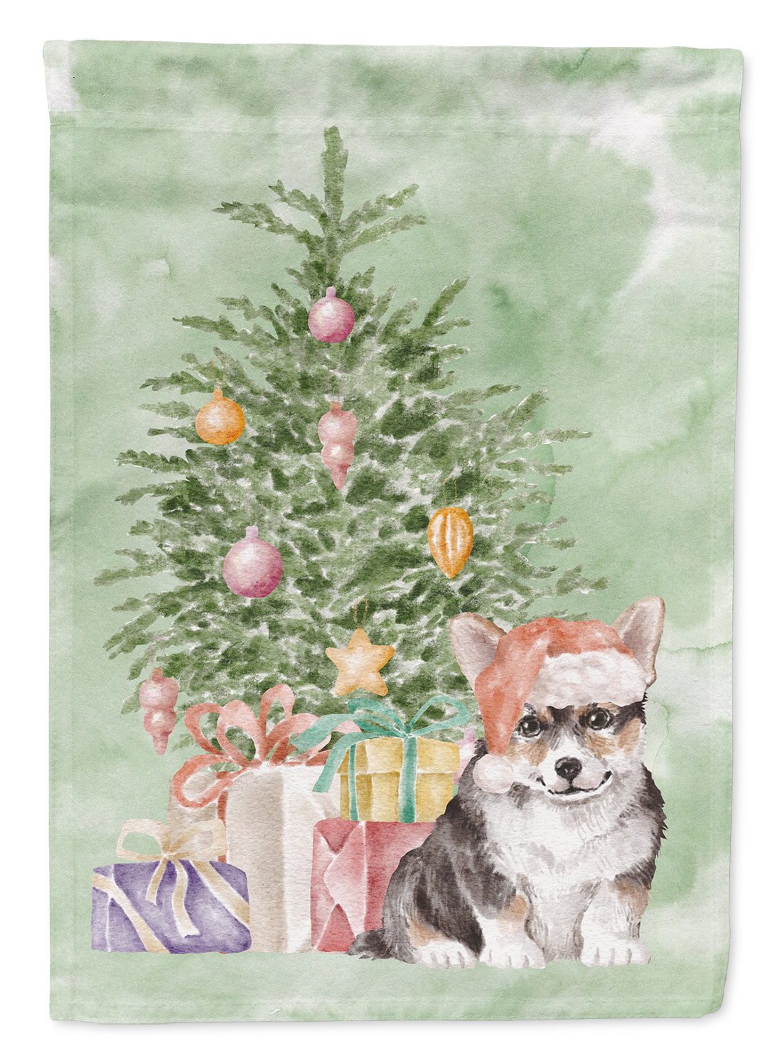 Christmas Corgi Puppy Garden Flag – Decorative Outdoor Yard Flag