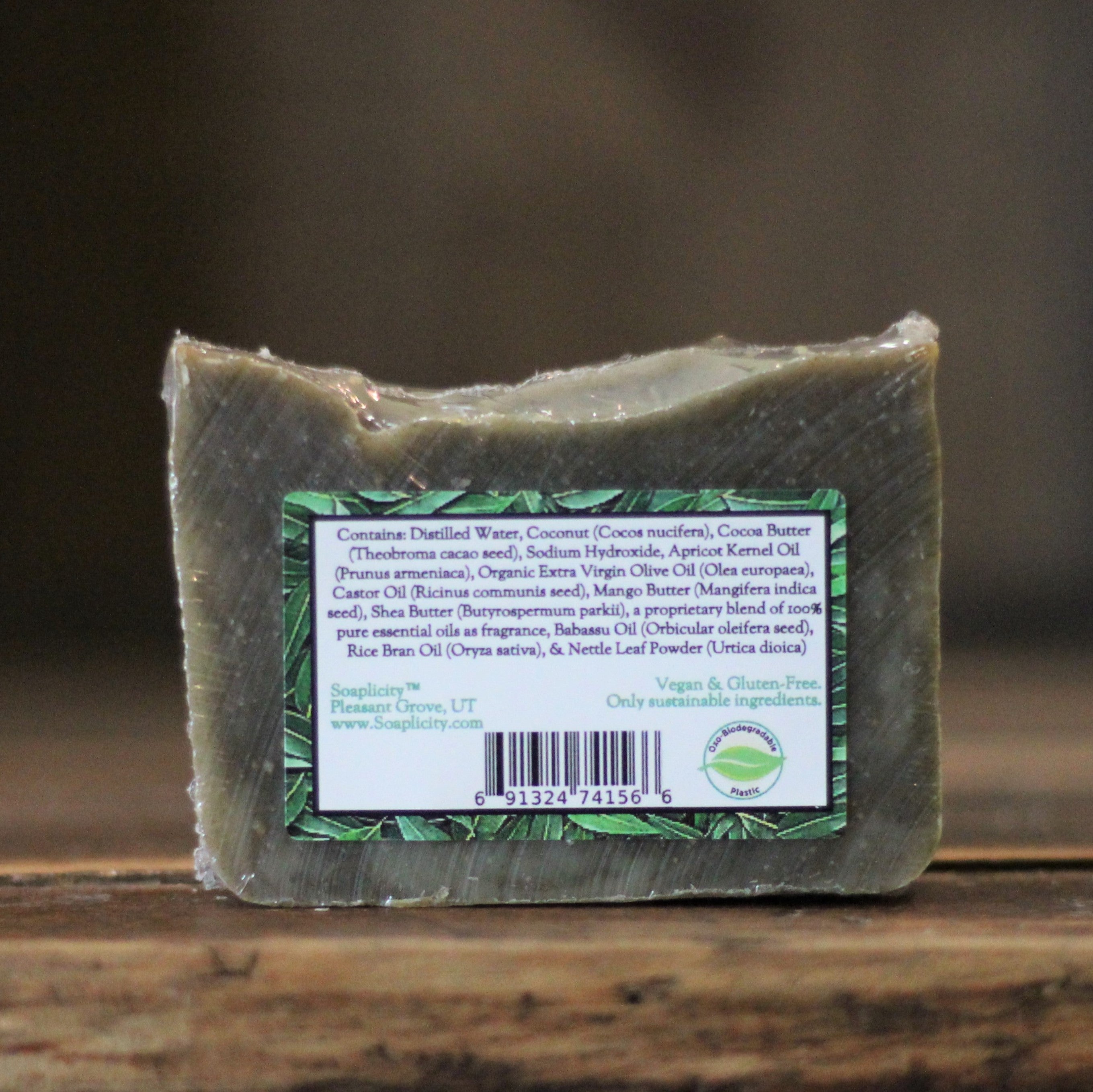 Just Breathe Soap Bar with Cornmint, Tea Tree, & Eucalyptus