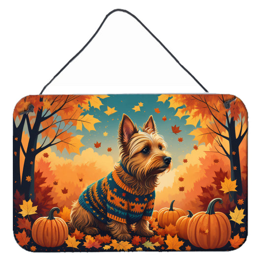 Australian Terrier Terrier Fall Wall or Door Hanging Prints