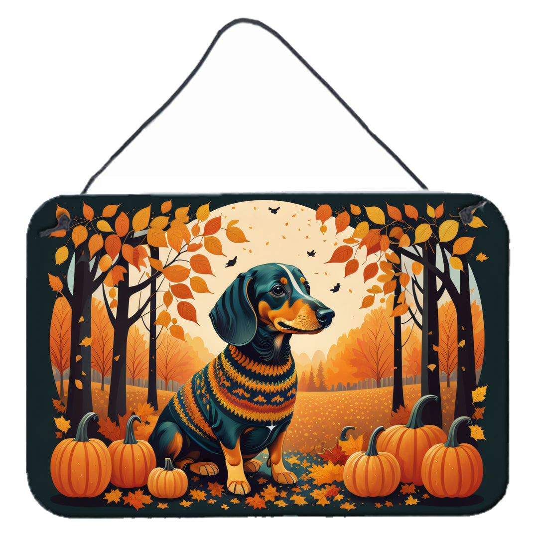 Dachshund Fall Wall or Door Hanging Prints