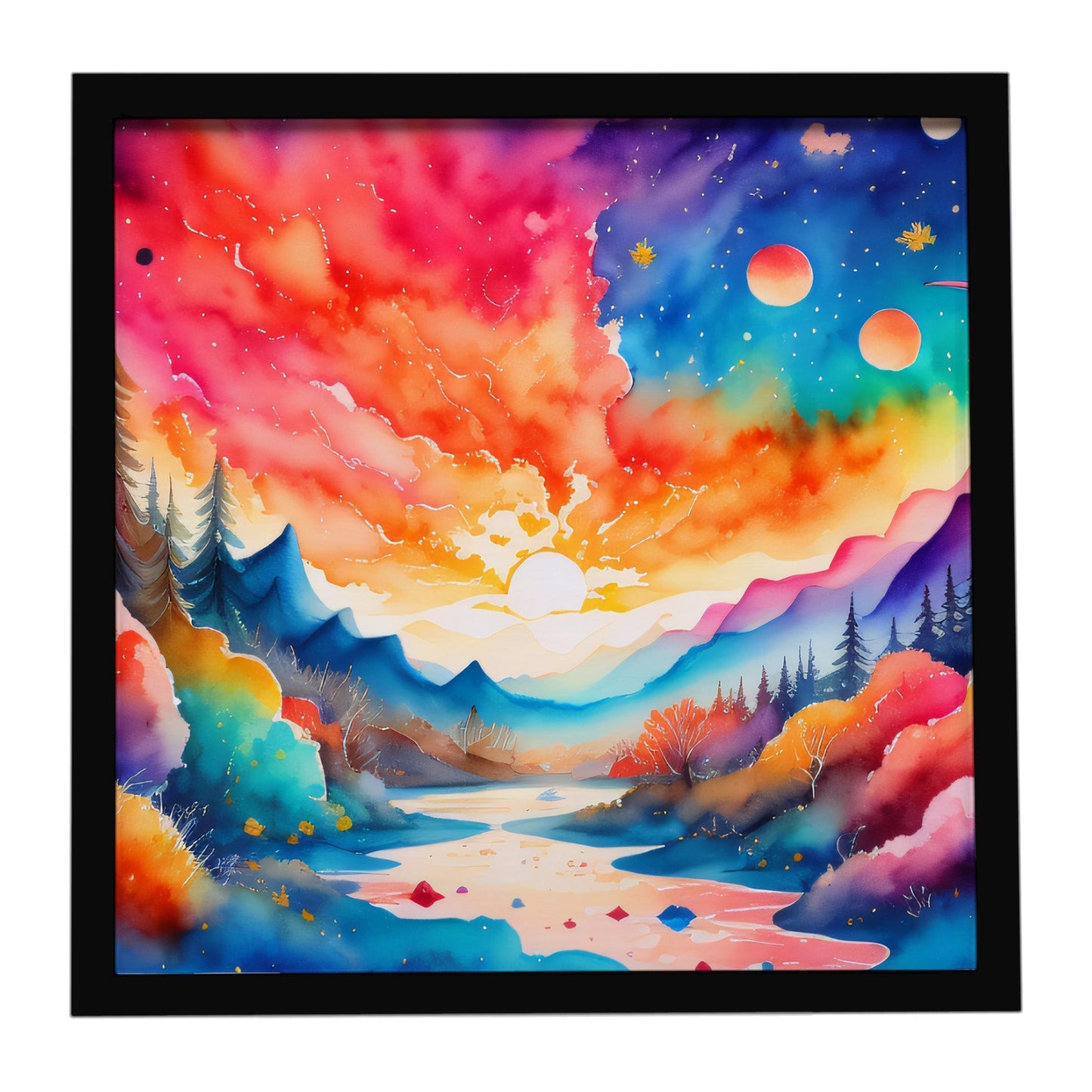 Amaranths in Color Framed Metal Print