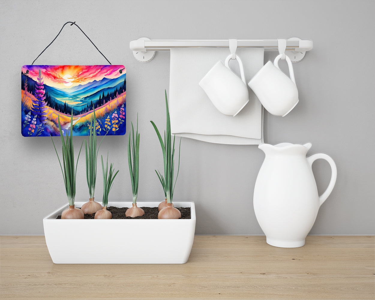 Annual Larkspur in Color Wall or Door Hanging Prints