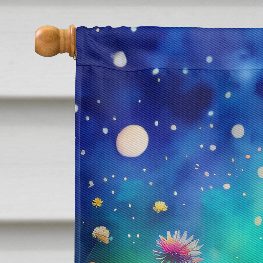 Asters in Color House Flag