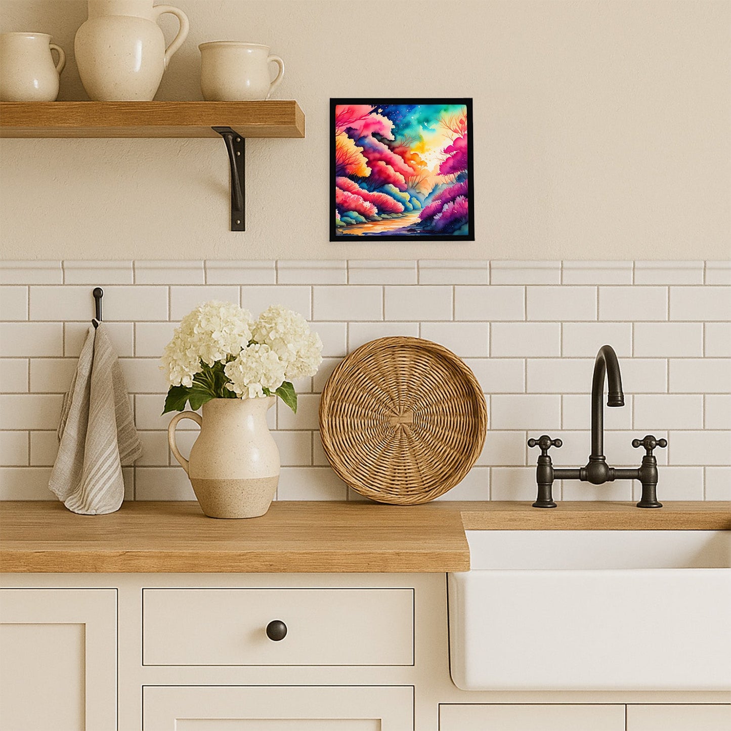 Azaleas in Color Framed Metal Print