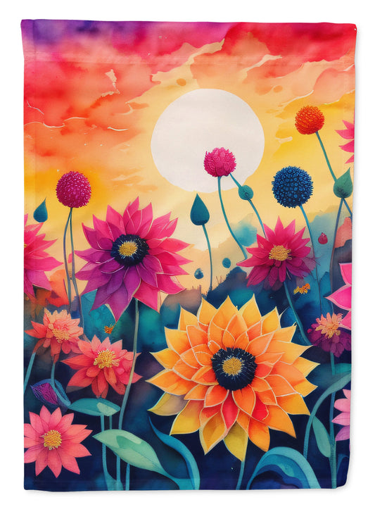 Dahlias in Color Garden Flag – Outdoor Decorative Yard Flag