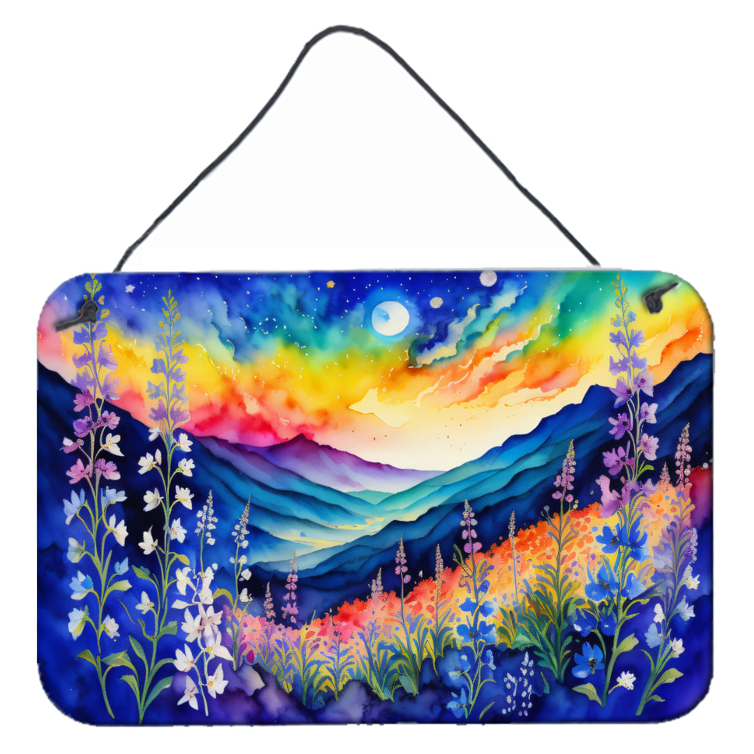 Delphinium in Color Wall or Door Hanging Prints