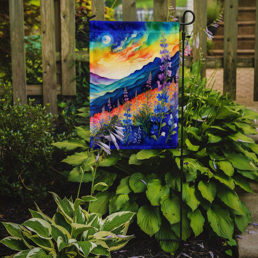 Delphinium in Color Garden Flag – Outdoor Decorative Yard Flag