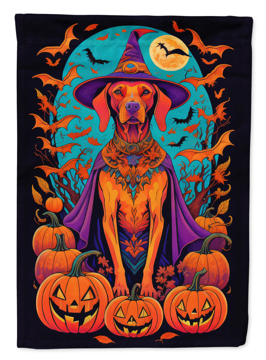 Vizsla Witchy Halloween House Flag