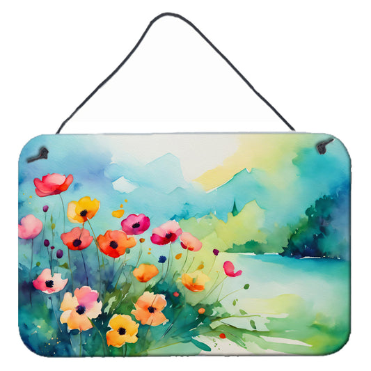 Anemones in Watercolor Wall or Door Hanging Prints