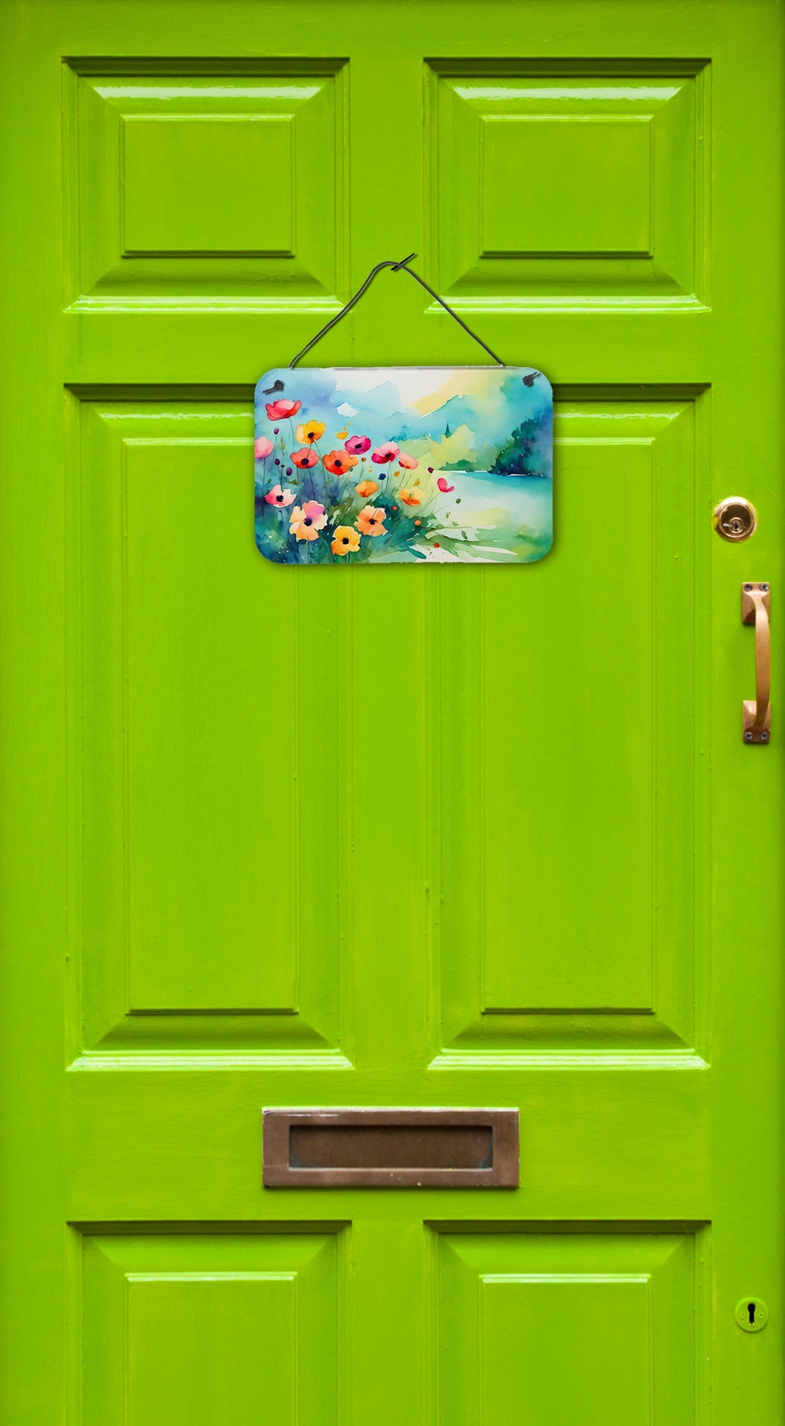 Anemones in Watercolor Wall or Door Hanging Prints