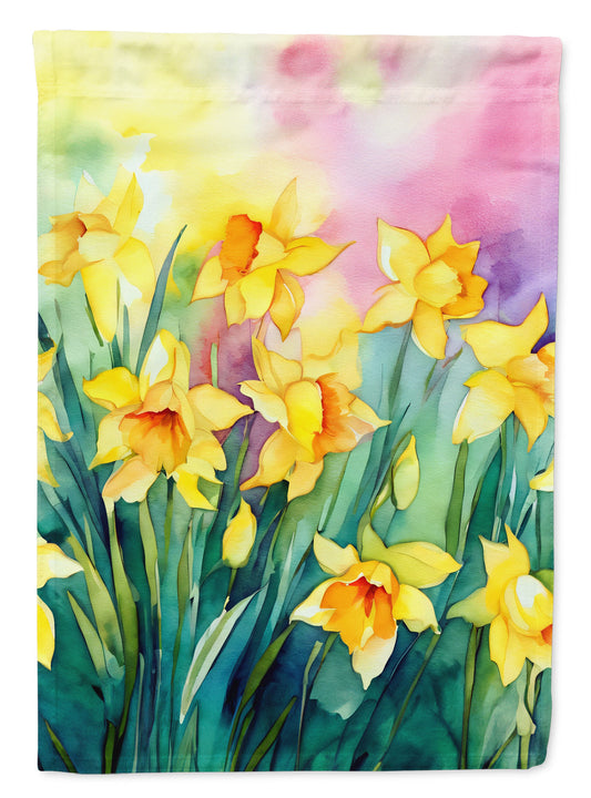 Daffodils in Watercolor Garden Flag – Outdoor Decorative Yard Flag