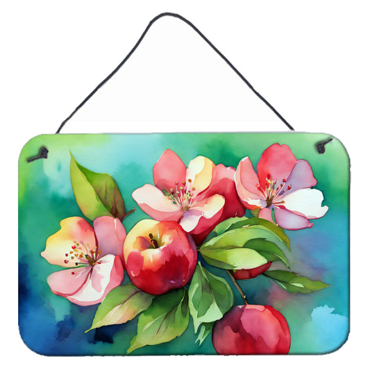 Arkansas Apple Blossom in Watercolor Wall or Door Hanging Prints