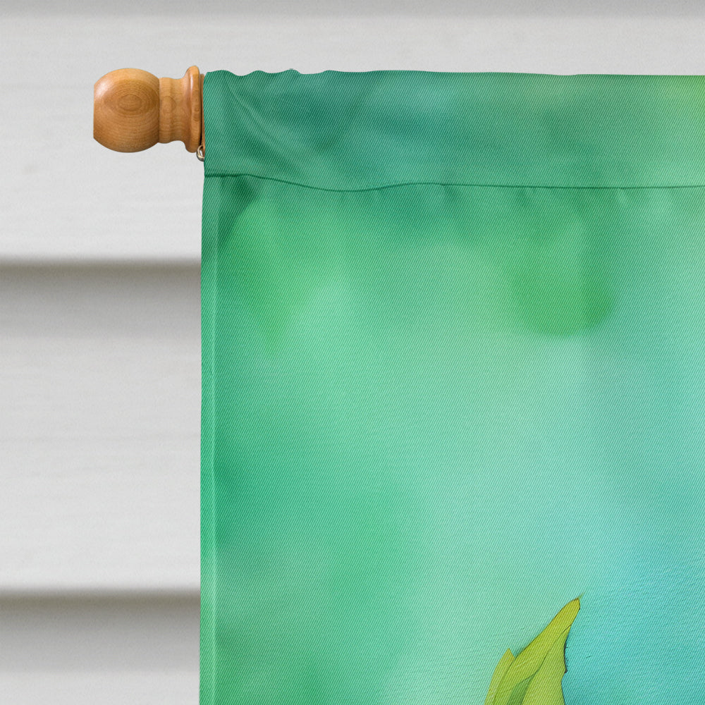 Delaware Peach Blossom in Watercolor House Flag