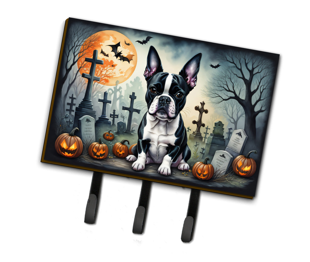 Boston Terrier Spooky Halloween Leash or Key Holder