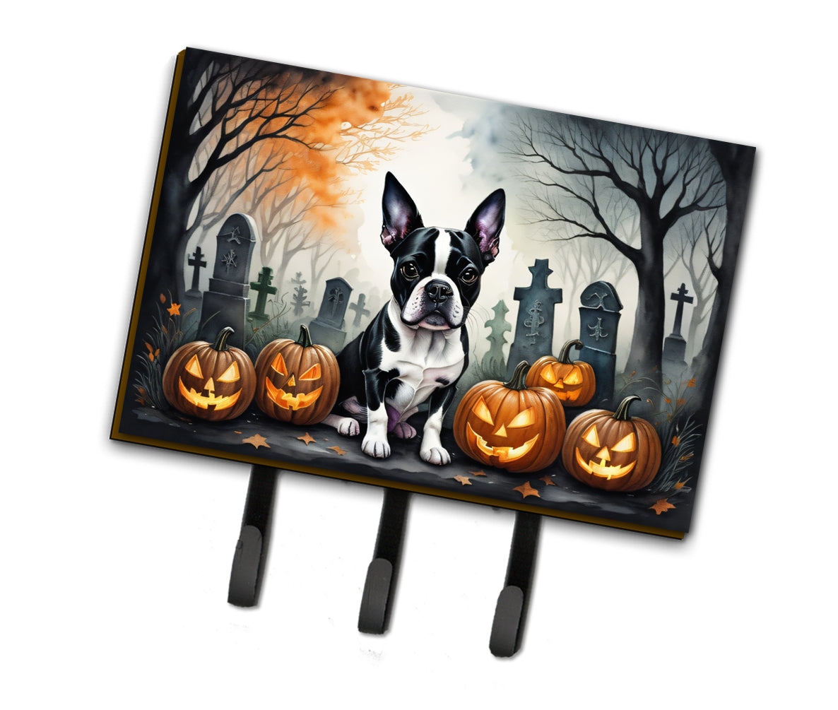 Boston Terrier Spooky Halloween Leash or Key Holder