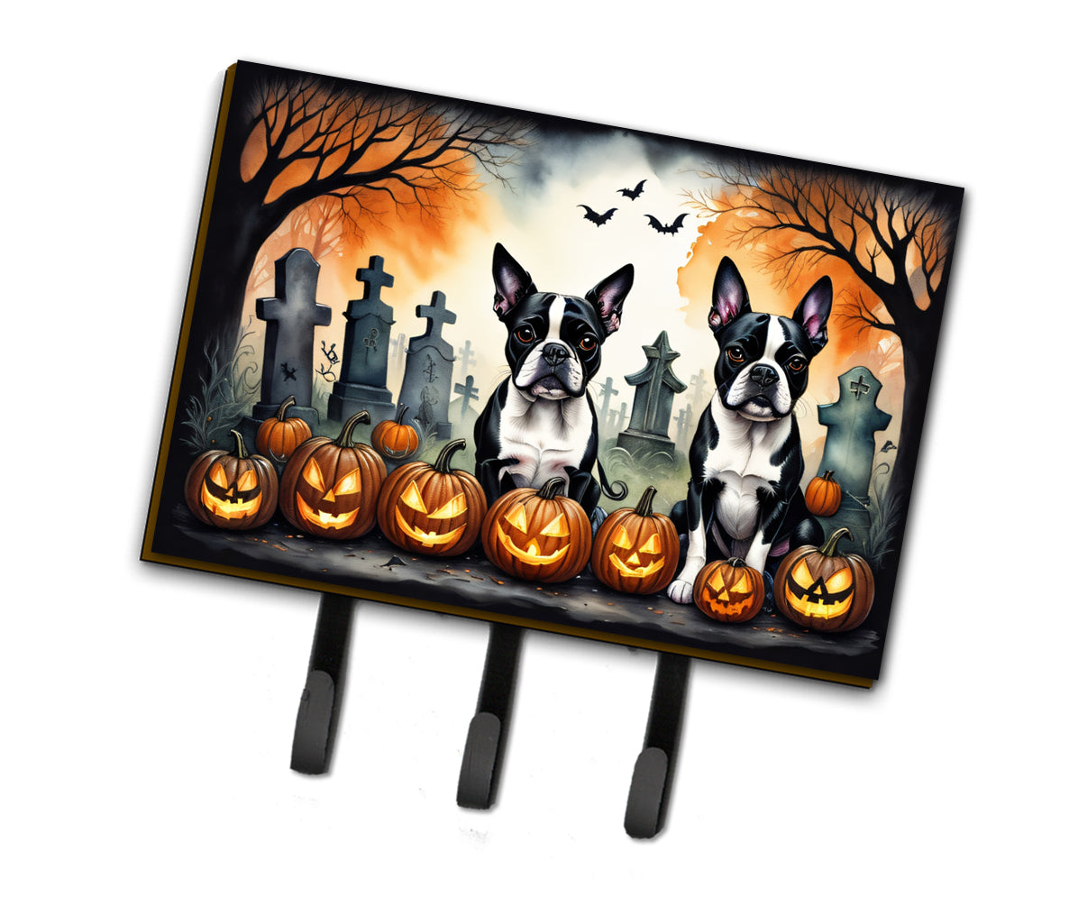 Boston Terrier Spooky Halloween Leash or Key Holder