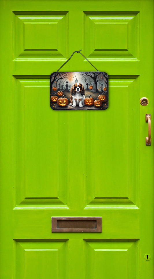 Cavalier Spaniel Spooky Halloween Wall or Door Hanging Prints