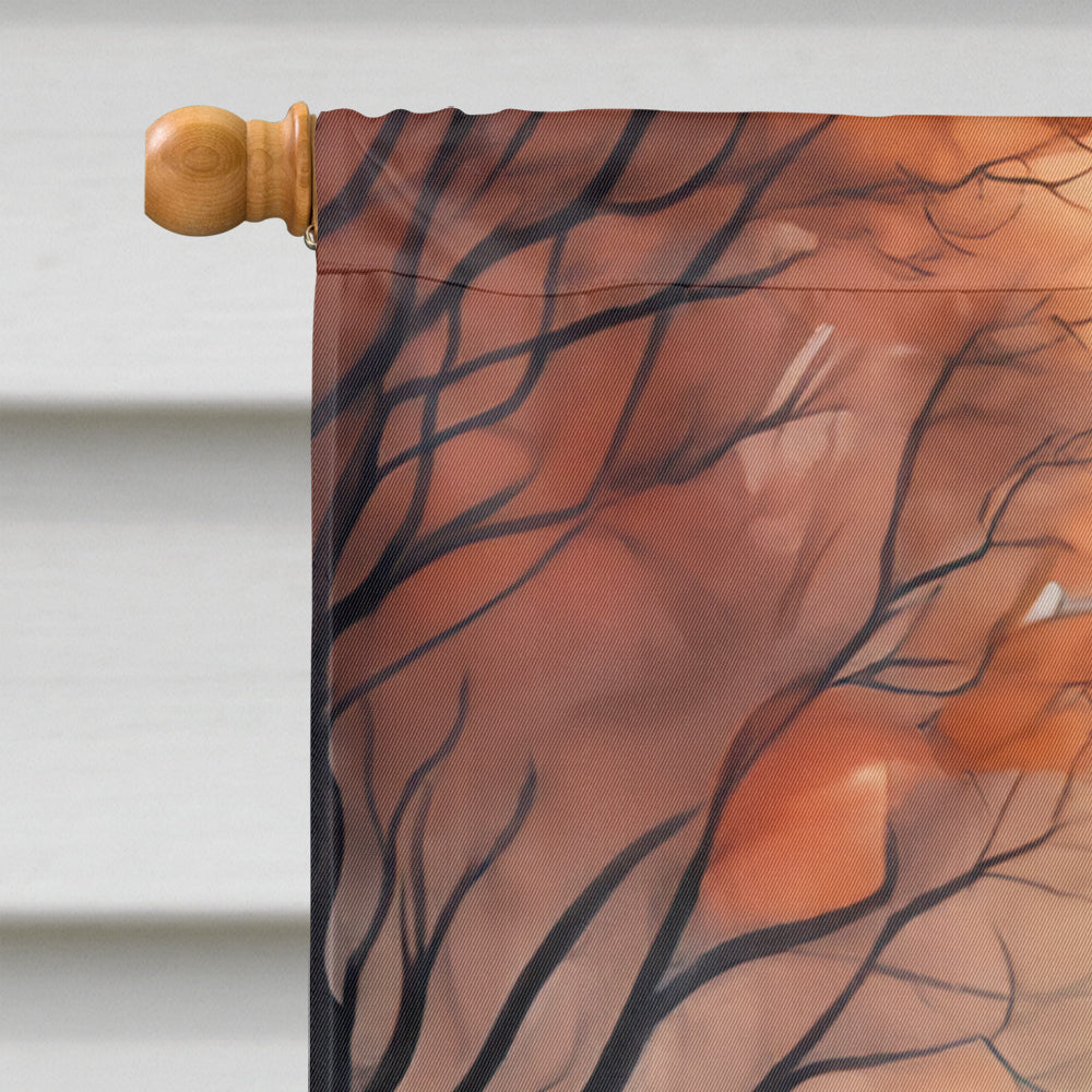 Dachshund Spooky Halloween House Flag