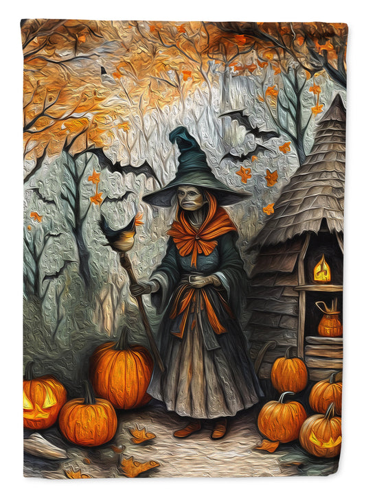 Slavic Witch Spooky Halloween House Flag