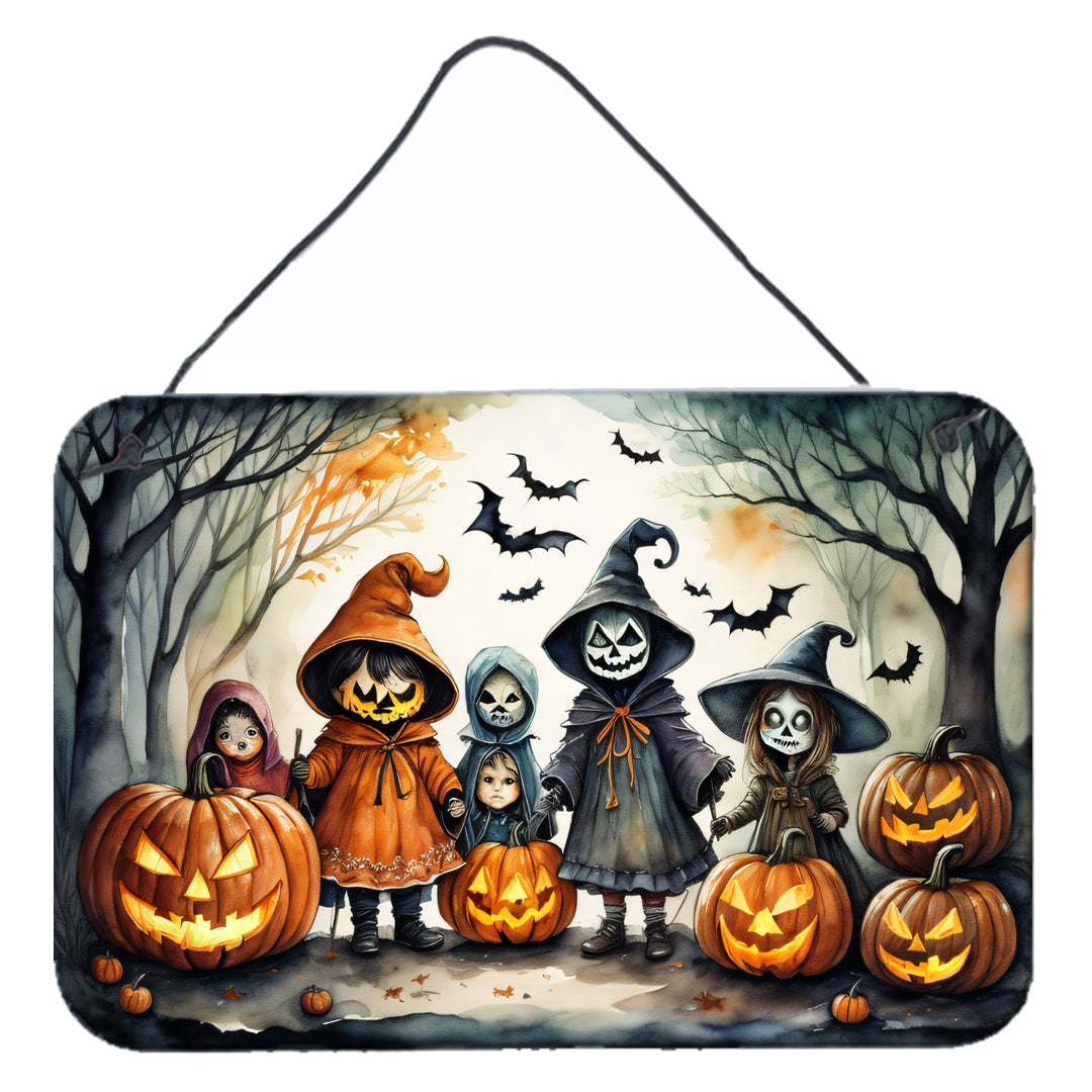 Trick or Treaters Spooky Halloween Wall or Door Hanging Prints