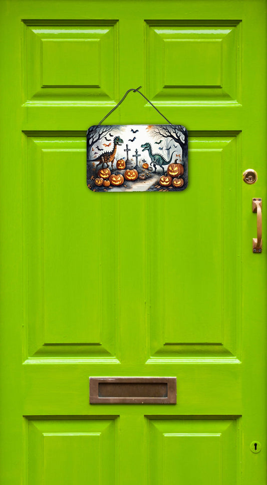 Dinosaurs Spooky Halloween Wall or Door Hanging Prints