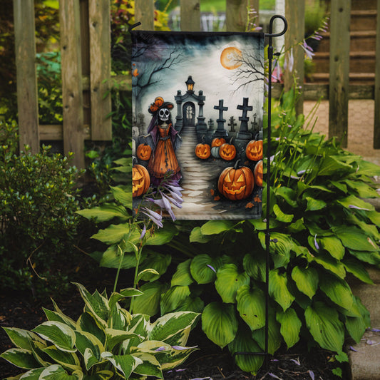 La Catrina Skeleton Spooky Halloween Garden Flag – Outdoor Decorative Yard Flag