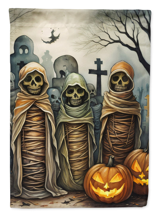 Mummies Spooky Halloween House Flag
