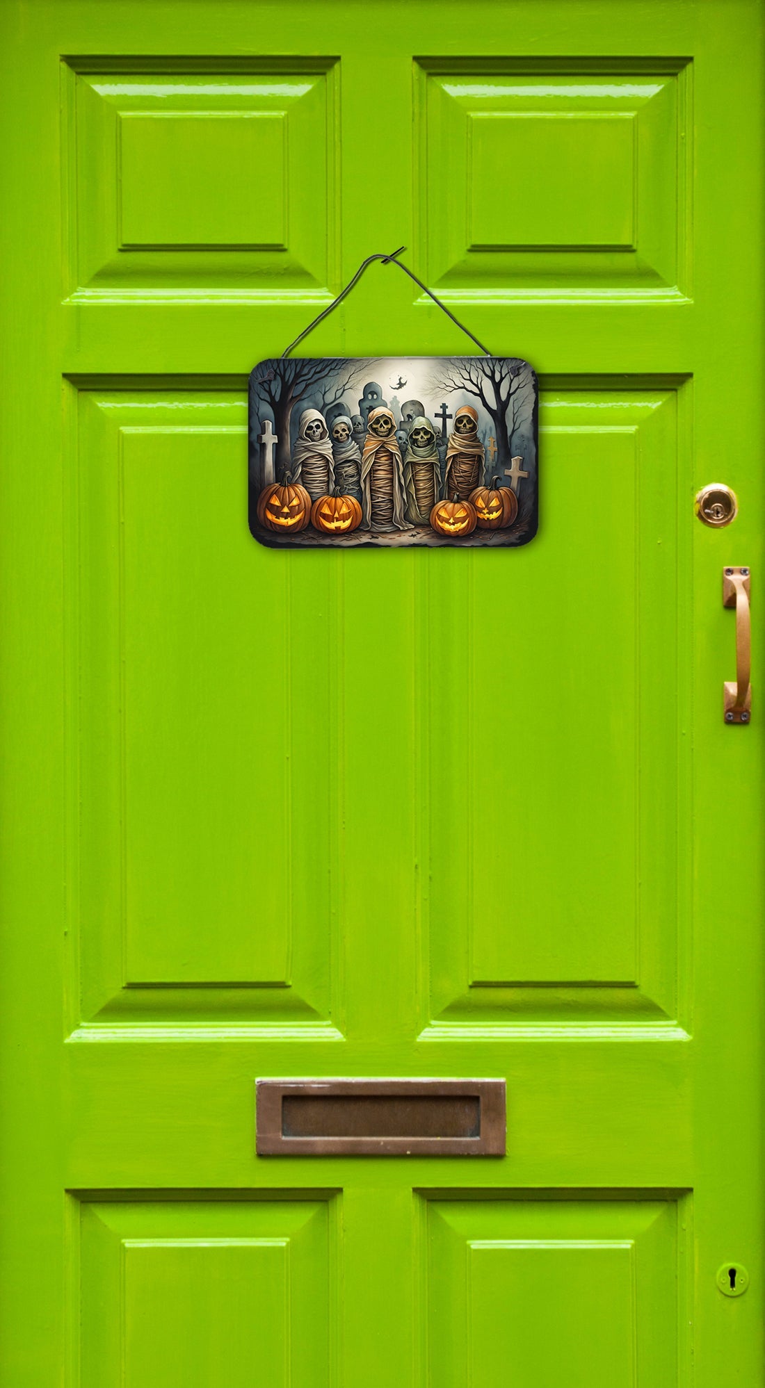 Mummies Spooky Halloween Wall or Door Hanging Prints