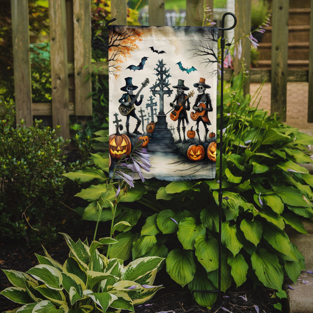 Mariachi Skeleton Band Spooky Halloween Garden Flag – Outdoor Decorative Yard Flag