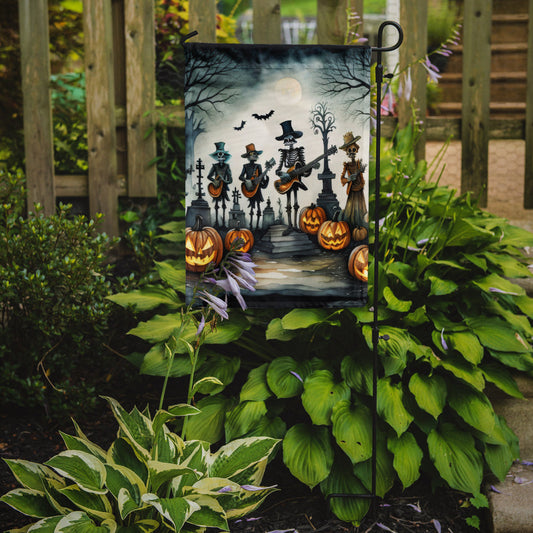 Mariachi Skeleton Band Spooky Halloween Garden Flag – Outdoor Decorative Yard Flag