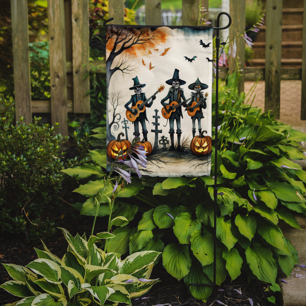 Mariachi Skeleton Band Spooky Halloween Garden Flag – Outdoor Decorative Yard Flag