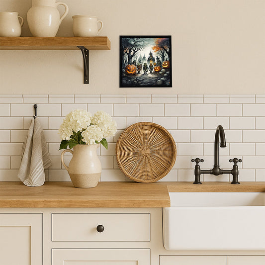 Orcs Spooky Halloween Framed Metal Print