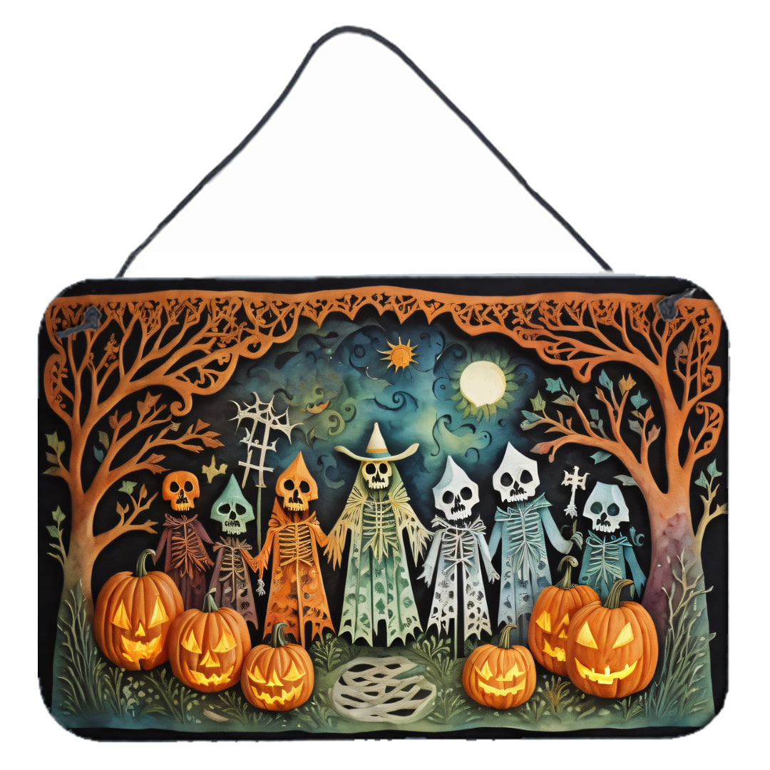 Papel Picado Skeletons Spooky Halloween Wall or Door Hanging Prints