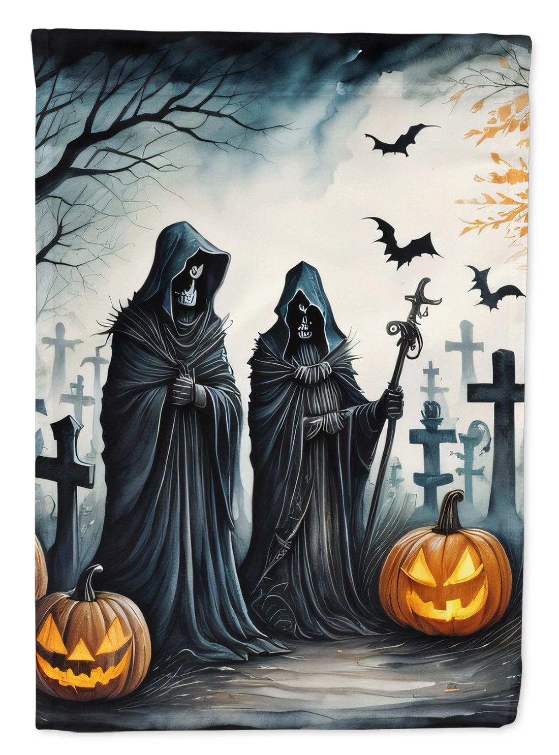 The Grim Reaper Spooky Halloween House Flag