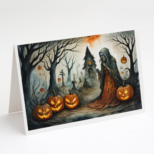 The Weeping Woman Spooky Halloween Greeting Cards and Envelopes Pack of 8