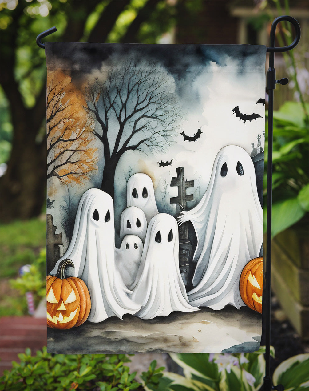 Ghosts Spooky Halloween Garden Flag – Outdoor Decorative Yard Flag