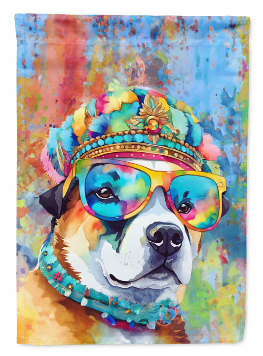 Akita Hippie Dawg Garden Flag – Outdoor Decorative Garden Flag