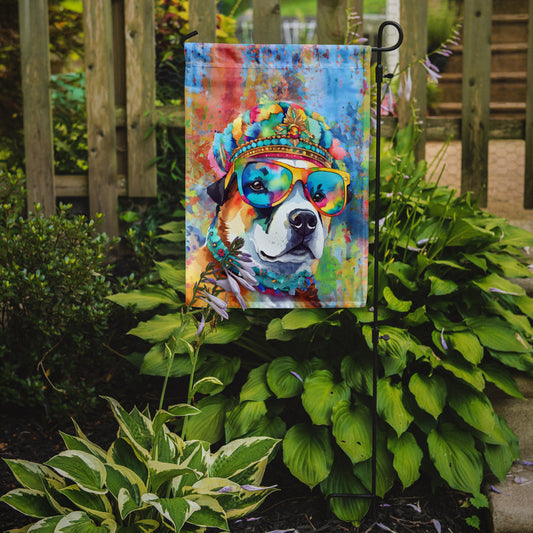 Akita Hippie Dawg Garden Flag – Outdoor Decorative Garden Flag