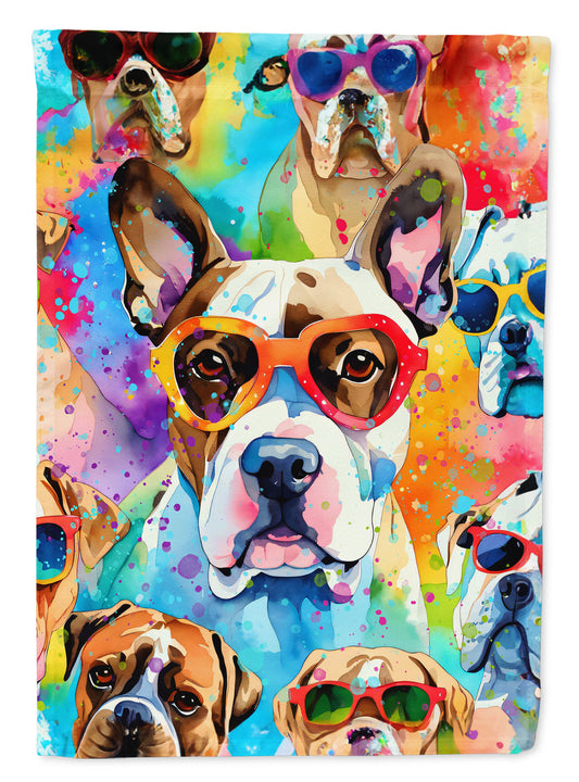 Boxer Hippie Dawg House Flag