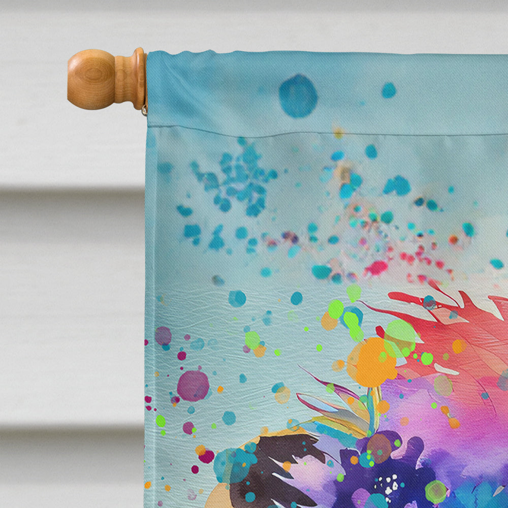 Chow Chow Hippie Dawg House Flag