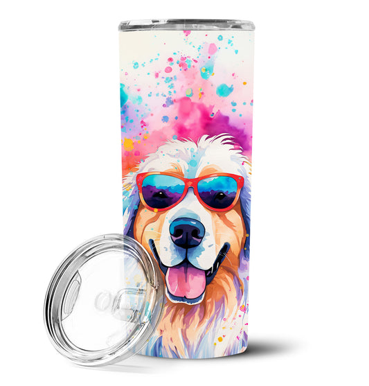 Great Pyrenees Hippie Dawg Stainless Steel Skinny Tumbler
