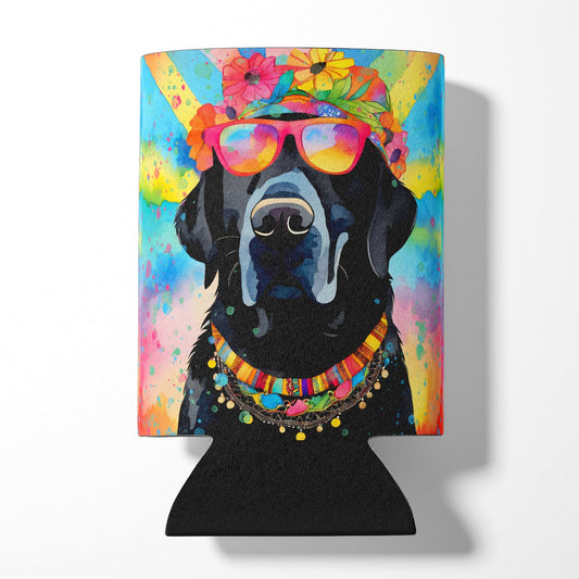 Black Labrador Hippie Dawg Can or Bottle Hugger