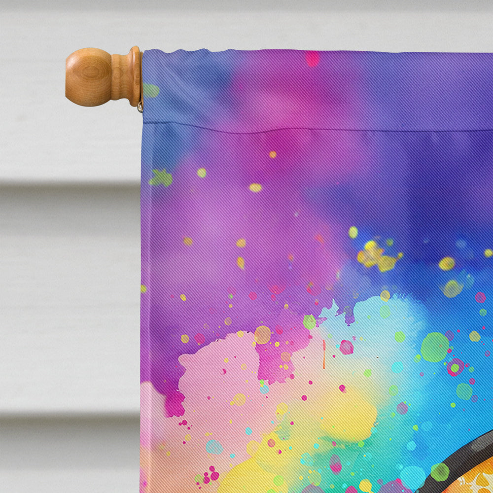 Pug Hippie Dawg House Flag