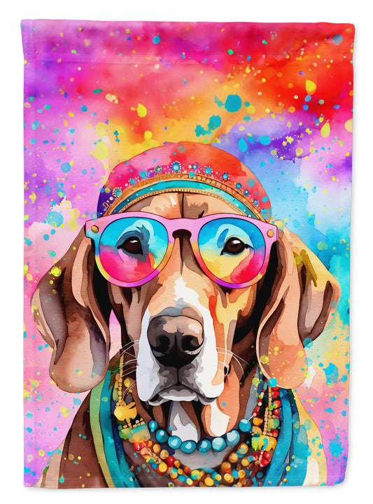 Weimaraner Hippie Dawg House Flag